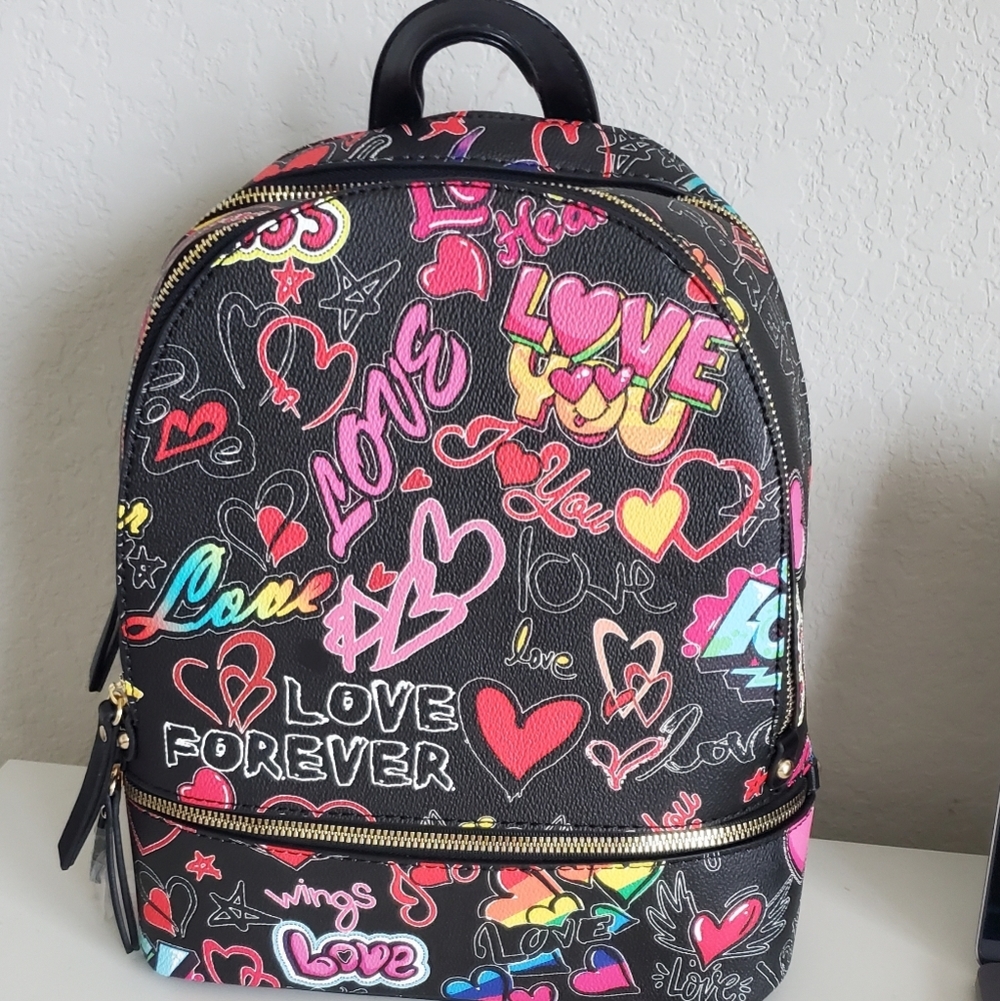Love Backpack Set In Black - Picture 4 of 14
